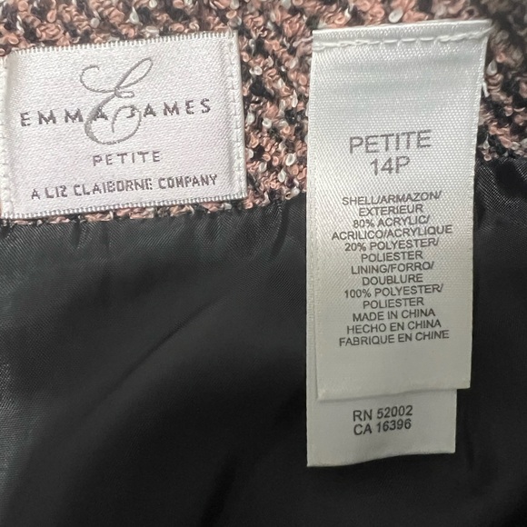 Boucle Skirt with Fringe Hem by Emma James Sz 14P NWT - Picture 2 of 9